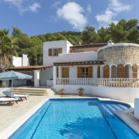 Ibiza Ferienvilla mit Pool und Turm - Can Verde - bei Cala Llonga