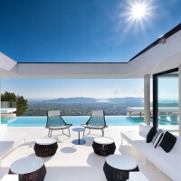 **Ibiza Luxury Villa with Pool & Sea Views - Can Koi - Minimalist Design**