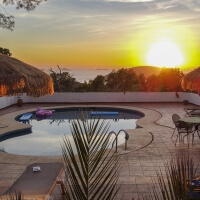 Ibiza Ferienhaus am Meer mit Pool  - Can Mar - Sonnenuntergang + Meerblick + Strandnah