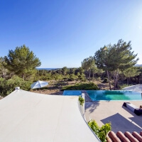 Villa lujo Ibiza con piscina y vistas al mar - Cana Jondal - State of Art!