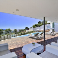 Ibiza luxe villa met zwembad - Firefly - Minimalistische luxe villa met zeezicht