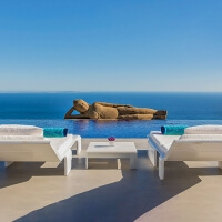 Ibiza Luxus Villa mit Pool - Twin Palms - minimalistische Meerblick Villa