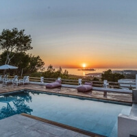 Ibiza Villa mit Pool - Vista Cala Tarida - toller Meerblick ber die Westkste