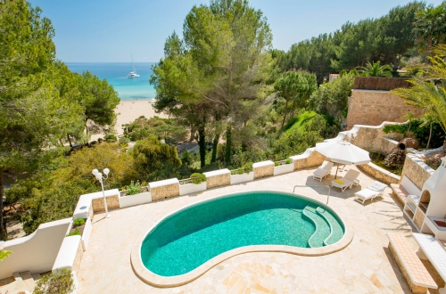 Ibiza Ferienhaus am Strand mit Pool - Casa Playa - erstklassige Lage