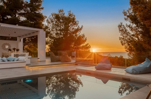 Villa lujo en Ibiza con piscina y vistas al mar - Villa Tarida Sunset 